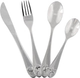 Kinderbestek Sea Animals – 4-delige set – kinderbestek roestvrij staal – bestek voor kinderen – eetbestek – vaatwasmachinebestendig – kinderbestek – kinderbestekset - voor kinderen vanaf 3