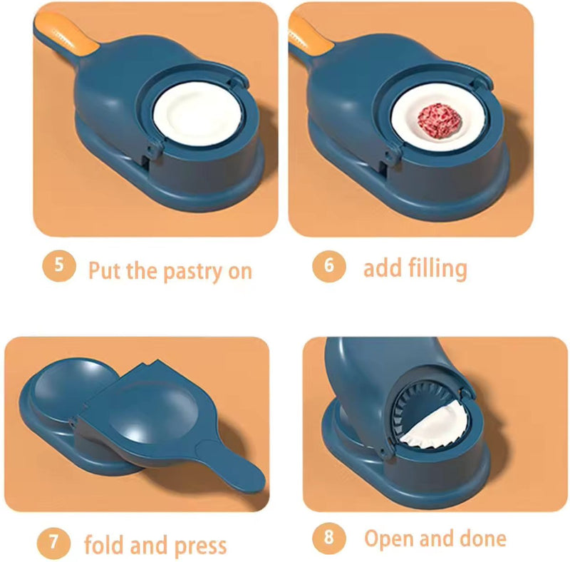 MT Kitchen - 2-in-1 Dumpling maker | Ravioli maker - Groen