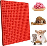 Bakmat voor hondenkoekjes met 468 gaten, mini-halfronde siliconen bakmat, hittebestendig en geschikt voor levensmiddelen, antiaanbaklaag, bakvorm voor hondenkoekjes