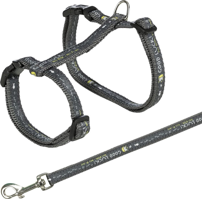 kattenharnas met riem, XL, nylon, 34-57 cm/13 mm, 1,20 m