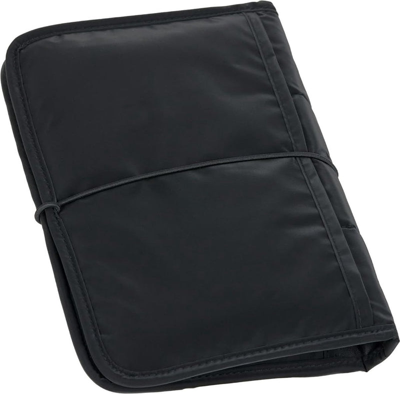 Babyluiertas met aankleedkussen en vak voor vochtige doekjes voor onderweg/Changing Pouch zwart