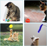 31 stuks kattenspeelgoed met kattentunnel, ballen, kattenspeelgoed, muizen, veerspeelgoed, pluche speelgoed, interactief kattenspeelgoed voor katten, kattenaccessoires