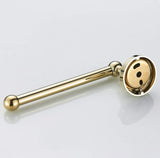 Toiletrolhouder zonder deksel Messing Badkamer Toiletrolhouder Wandmontage Gepolijst Goud