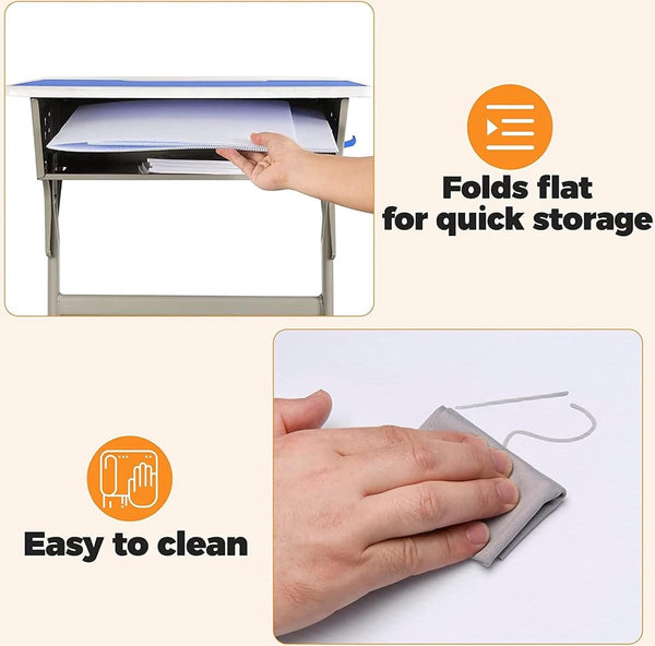 4 stuks scheidingswanden voor bureau, opvouwbare bureauscheidingswand, inkijkbescherming, bureaupaneel, opvouwbare multifunctionele scheidingswand, U-vormige splitsing, sterk en voor school,