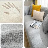 Bankhoes hoekbank waterdichte L-vorm 1/2/3/4-zits, bankbeschermer, bankbeschermer antislip, lichtgrijs 90 x 180 cm