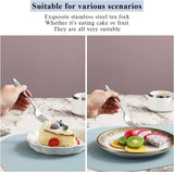 Roségouden dessertvorken, 12 stuks, 14 cm, roestvrij staal, titanium coating, roségoud, dessertvorken, vorkzilver, taartvorken, fruitvorken