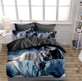 3D-dekbedovertrekset met kattenmotief, 135 x 200 cm + kussensloop 80 x 80 cm, omkeerbaar beddengoed, 2-delig, met ritssluiting