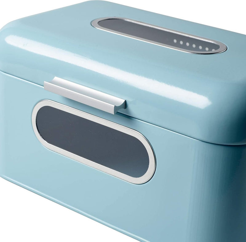Retro-broodtrommel, lichtblauw, small