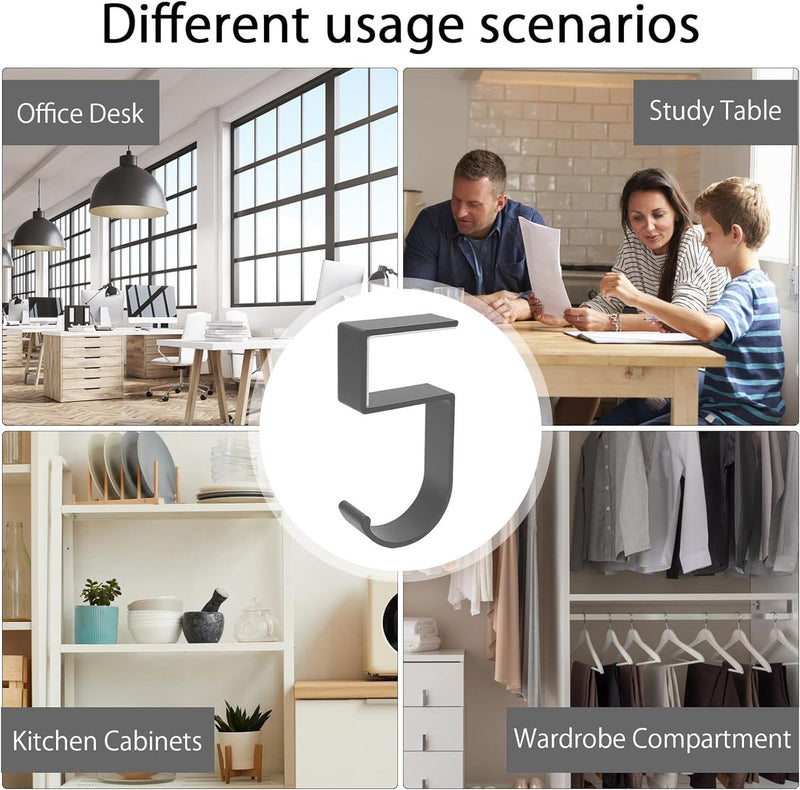 Set van 4 tashouders voor tafel, handtashouder, tafel, antislip tashaak, houder handtassen, tassenhouder, tafelhandtashouder haak voor handtas, sieraden, kettingen