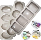 3 stuks zeepvormen siliconen handgemaakte siliconen vorm zeepvorm DIY vormpjes cakevormen chocolade zeepgietvorm voor zeep maken muffins ijsblokjes