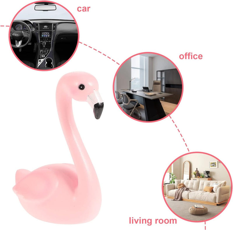 Flamingo, ornamenten, decoratiefiguur, sculptuur voor auto, bureau, tuin, balkon, bruiloft, decoratie, roze