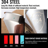 Trechterset voor levensmiddelen, 2 stuks trechter roestvrij staal 304 (klein, groot) en filter, 5 inch keukentrechter met afneembare zeef en buisborstel