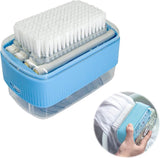 Schuimreinigingsrol, zelfledigende zeepdispenser, zeephouder, creatief, multifunctioneel, met rol en borstel, zeepschuim, zeepbellenstarter, waterdichte zeepdispenser