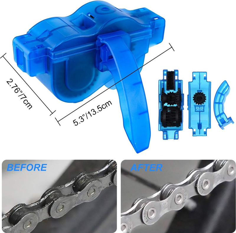 Fietsreinigingsset, 10-delige fietsreinigingsborstels voor fietsketting, banden, kettingwiel, vuile reiniging voor hoekvlekken, geschikt voor alle fietsen