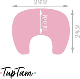 Baby voedingskussen klein met katoenen overtrek, kleur: haas/uil