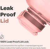 Waterfles met hoes met zakken - 2,3 L waterfles met rietje en handvat - BPA-vrije waterfles met tijdmarkering - Fles lekvrij - Sport- en buitenwaterfles