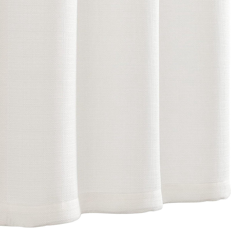 Vitrage Semi-transparant Bistrogordijn Keuken Gordijnen Privacy Raamgordijn Uni Kort Gordijn Glasgordijnen Raamgordijn voor Woonkamer Landhuis Set van 2 70B x 90 H (cm) Wit