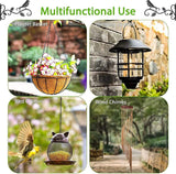 2 stuks bloemenhanghouders, wandophangmandhouders, wandophanging, plantenhouder, ijzeren plantenhanghaken, voor vogelhuisjes, plantenbakken, lantaarns, met 4 schroeven, 4 expansiebuizen