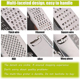 Vierkante rasp groenteschaaf roestvrij staal 6 raspvlakken multi-rasp keukenrasp voor fijn/grof raspen en snijden