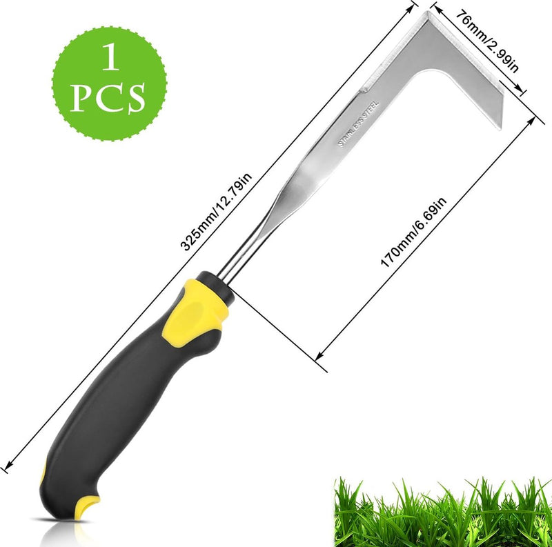 Voegenkrabber onkruidmes voegenreiniger onkruidschraper dubbelzijdig scherp roestvrij stalen mes voor het verwijderen van onkruid en mos