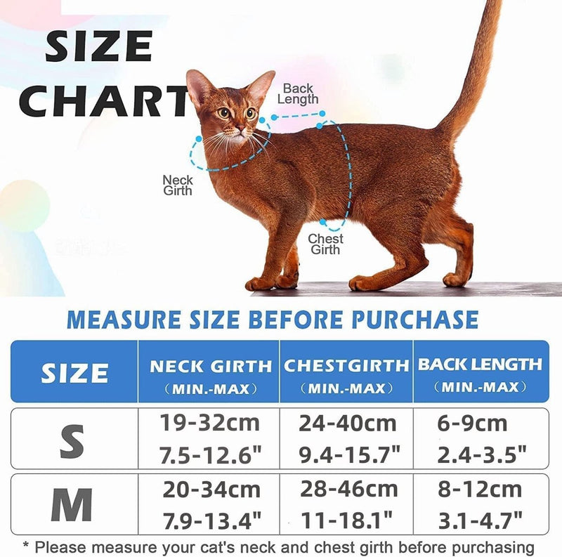 Supet Kattentuig en Lijn Set Escape Safe Kittentuigje Verstelbare Kattenvest Harnas met Reflecterende Strips Universele Kattenlijn en Harnas voor Katten Puppy's