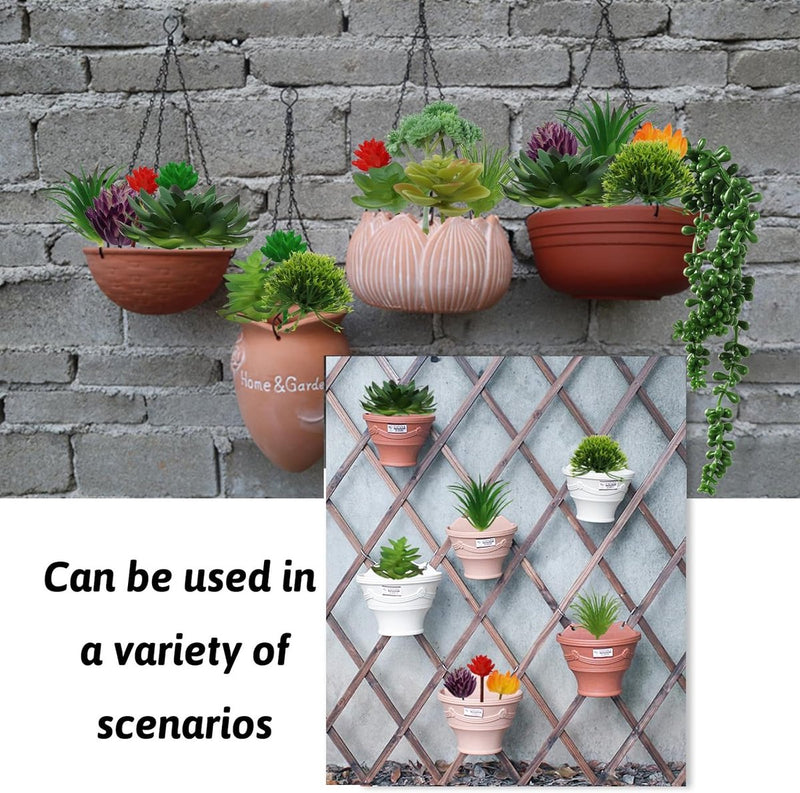 20 stuks vetplanten, kunstplanten, kleurrijke vetplanten, voor decoratie, woonkamer, kantoor, decoratie (zonder potten)