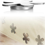 tafelkleedgewicht - tafelkleedgewicht van roestvrij staal - magnetische tafelkleedklem, Set 1 - bloem