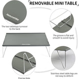 Klaptafel, kleine ultralichte campingtafel, mini-klaptafel, draagbare klaptafel voor wandelingen, fietstochten, picknick-maaltijden