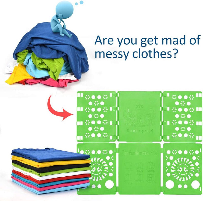 Kledingvouwer, verstelbaar, om gemakkelijk broeken, hemden, truien, T-shirts netjes op te kunnen vouwen