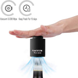 Set van 2 flessenstoppers, wijnflesstoppers, champagnestoppers en wijnstoppers, wijnkurken, vers houden voor wijnliefhebbers, kunststof, kegelvormig