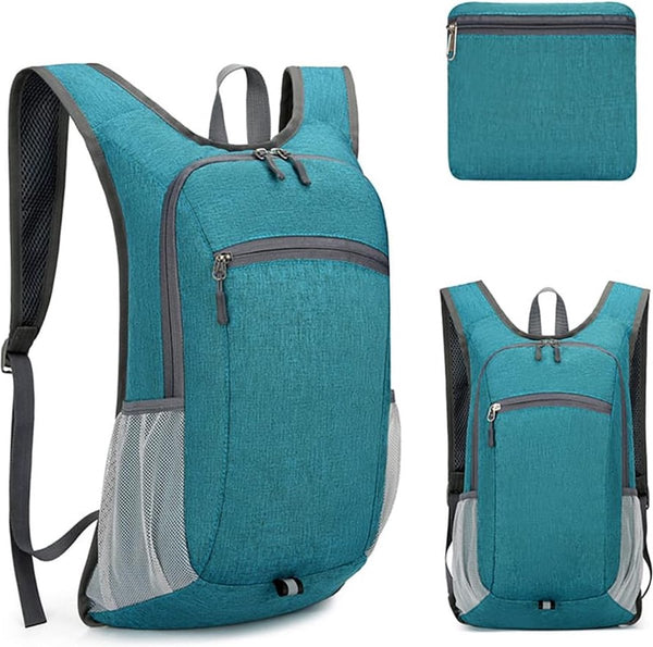 Lichte opvouwbare rugzak, 18 l, wandelrugzak, Oxford-stof, waterafstotend, dagrugzak, campingrugzak voor mannen en vrouwen, outdoorsport, reizen, wandelen, wandelen