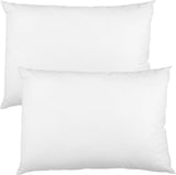 Hoofdkussen, set van 2, 50 x 70 cm, doorgestikt kussen, microvezel, kussen, bedkussen, slaapkussen, wit kussen, vulkussen