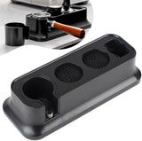 Tamperstation, 51-58 mm, zwart, toebehoren, espresso-tamperhouder, ABS, in hoogte verstelbaar, tamperhouder, standaard, universeel, multifunctioneel, onderhoudsvriendelijk