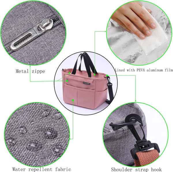 Lunchtas, koeltas, kleine isolatietas, picknicktas, thermotas, lunchtas, heren/dames, kinderen, voor kantoor, school en picknick