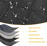 Hondendeken voor de achterbank, auto, hondendeken, achterbank, duurzame achterbankbeschermer, auto met 1 elastische hondenriem, krasbestendig en waterdicht, achterbank voor vrachtwagens, auto's