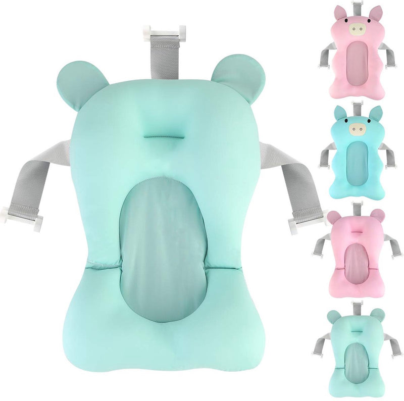 Badzitje Pad Babybadkussen Pad Badzitje Ondersteuning Net Drijvend Antislip Babybadkussen & Ligstoel Badbed voor 0-12 maanden