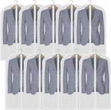 Doorzichtige kledingzakken voor het ophangen van kleding, 40" pakzakken voor kastopslag, stofdichte plastic pakzakken, kledingbeschermingszakken met ritssluiting