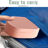 4 stuks waterdichte zeepbakjes met deksel, draagbare reiszeepdoos, kleurrijke creatieve zeepdoos, kunststof zeepbox voor zakenreizen, toerisme, fitnessstudio, zwembad, geel, roze, blauw, groen