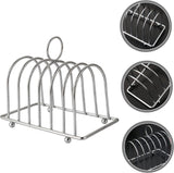 Broodstandaard Huishoudelijk gereedschap Vlechtgereedschap Roestvrijstalen luchtfriteuse Toaststandaard Roestvrijstalen metalen broodstandaard Heteluchtfriteusestandaard Tafeltoasthouder voor