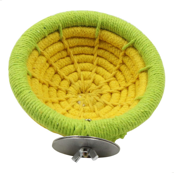 Vogelnest katoenen touw schattige papegaaien nest broednest - kooien broednesten vogels papegaaienspeelgoed handgeweven valkparkieten accessoires kanaries nest voor parkieten, valkparkieten enz