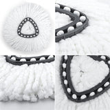 mop-vervangingskoppen, geschikt voor alle Velida spin-mop vloermoppen, spin-mopkop, 3 stuks