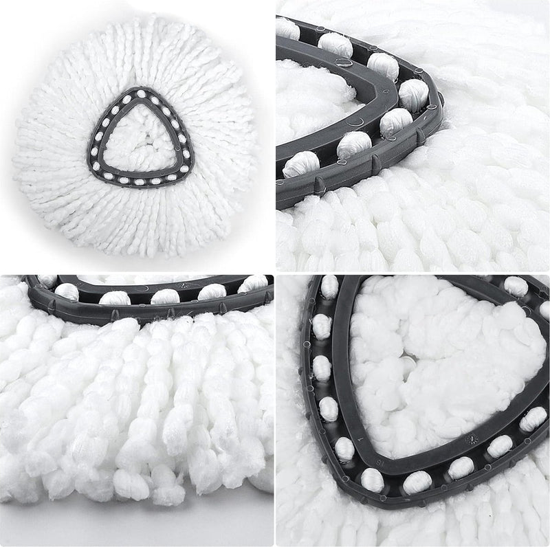 mop-vervangingskoppen, geschikt voor alle Velida spin-mop vloermoppen, spin-mopkop, 3 stuks