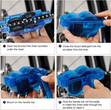 Fietsreinigingsborstel Fietskettingreiniger Kit Reinigingsborstelgereedschap voor fietsketting Crankband Kettingblad Fietsen Hoekvlek Geschikt