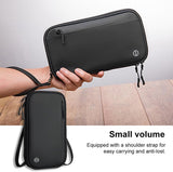 Paspoorttas, draagbare paspoorthoes, reisdocumentenorganizer, met RFID-blokkering, reisorganizer, zwart