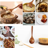 Natuurlijke houten lepels, 4 stuks, houten lepels, eetlepels, soeplepel, houten lepel, Japanse stijl, houten lepel, havermoutpap, lepel voor pap, soep, ramen, hotpot, restaurant, huishouden