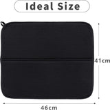 Microvezel afdruipmat voor keuken, 46 x 41 cm, 2 stuks, gootsteen en servies, droogmat, serviesonderlegger (zwart)