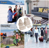 Kofferorganizerset, 8-delig, verpakkingskubussen, vakantie- en reis-hangmandset, beige