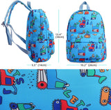 Kinderrugzak jongens peuterschool tas kleuterschoolrugzak dagrugzak cartoon munten portemonnee voor 3-5 jaar, 23 x 13 x 30 cm