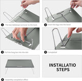 Klaptafel, kleine ultralichte campingtafel, mini-klaptafel, draagbare klaptafel voor wandelingen, fietstochten, picknick-maaltijden