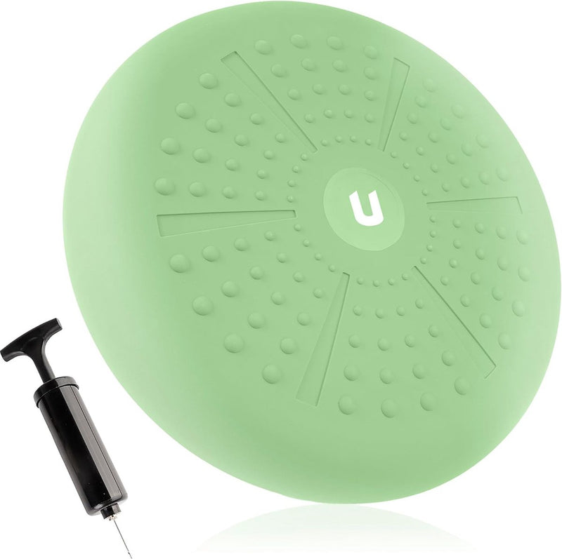 Balzitkussen 33 cm inclusief pomp, noppenkussen, luchtkussen, anti-burst zitkussen, balanskussen, core, rug, fitnesscoördinatie en rugtraining (zenfeel)